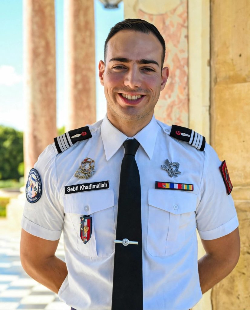 Sebti Khadimallah, officier de sapeurs-pompiers